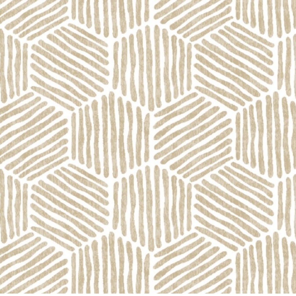 Origin 21 Fabric Shower Curtain natural Geometric mildew resistant 72 x 72